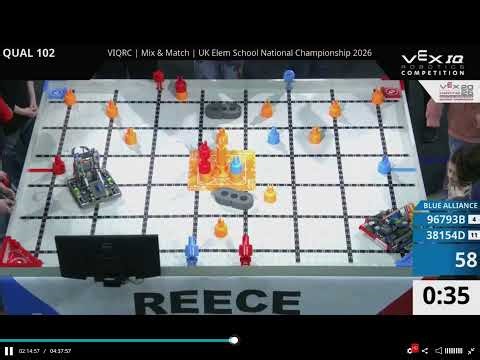 Vex IQ Nationals Qualification match 102 #mixandmatch #vexrobotics