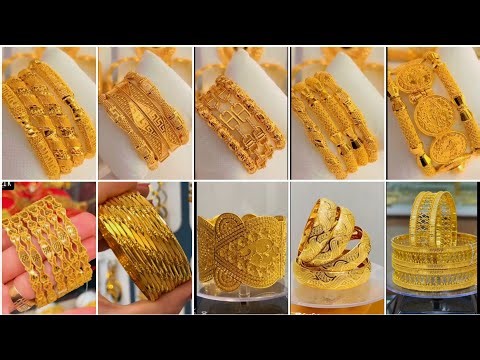 Latest gold bangles design collection