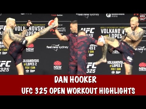 UFC 325: Dan Hooker Open Workout Highlights