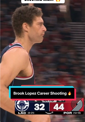 Brook Lopez tonight: 31 PTS | career-high 9 3PM | 5 REB | 2 BLK 🔥 Tonight he became the third player to make 9 or more 3PM in a game AFTER turning 37. The other two? Stephen Curry and LeBron James. 🙂‍↕️ #NBA #NBAHighlights #BrookLopez #StephCurry #LeBron