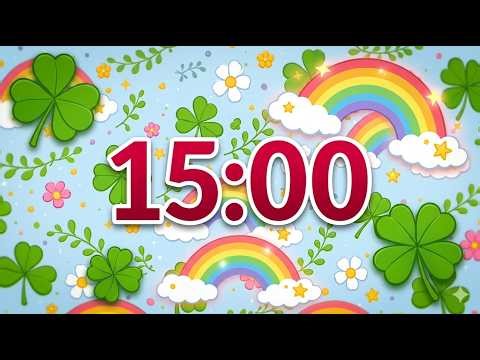 15 Minute Spring Garden Countdown A Lucky Rainbow Timer for Class