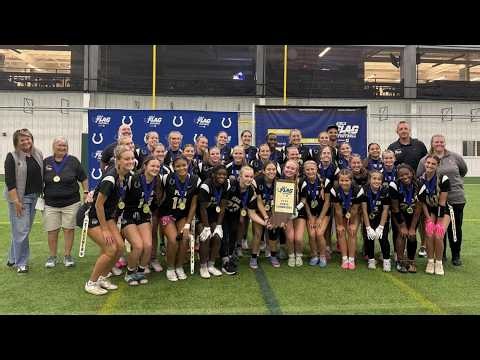 Penn takes down Lawrence North 34-28 to claim back-to-back girls flag football state titles