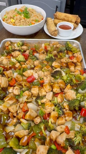 Easy Orange Chicken Sheet Pan Meal | Cookinginthemidwest