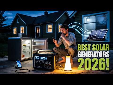 Top 6 Best Solar Generator For Emergencies 2026!