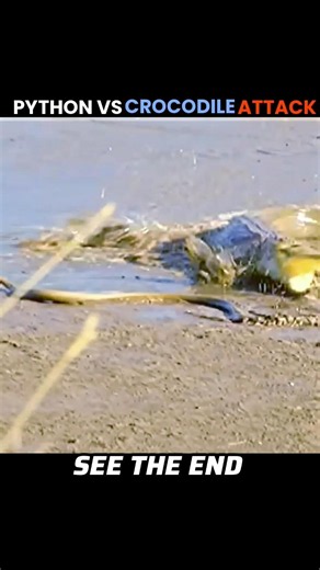 crocodile vs python #shorts #trending #animals #youtubeshorts #wildlife
