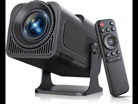 Native 1080P Mini Projector with WiFi and Bluetooth, 300 ANSI Portable Projector 4K Support,