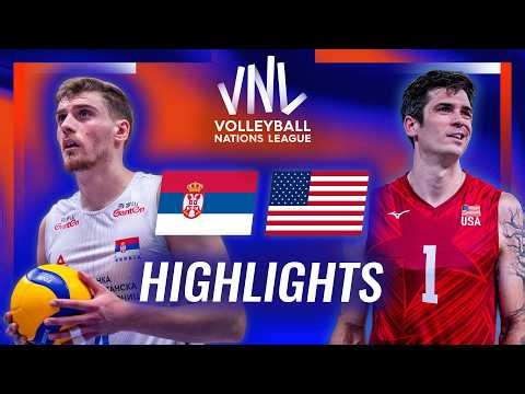 Serbia 🇷🇸 vs. USA 🇺🇸 - Highlights | Week 2 | Men's VNL 2026