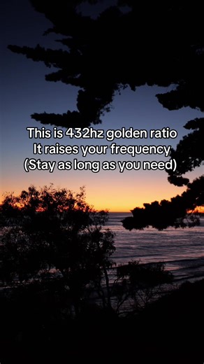 This is 432hz Golden Ratio — it raises your frequency. 432 Hz is often called a natural harmony tone, but what makes this different is the structure behind it. Every layer of this sound is spaced using the Golden Ratio (1.618…) — the same mathematical pattern found in galaxies, seashells, waves, pinecones, and the proportions of the human body. Nature organizes itself through this ratio because it creates coherence instead of chaos. When sound follows that same pattern, your system doesn’t have 