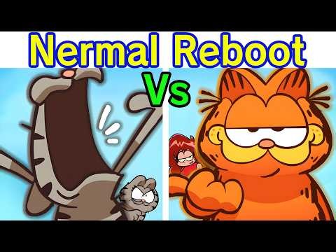 FNF VS Nermal Nermal Nermallin' Reboot FULL WEEK + Abuse & Garfield (Friday Night Funkin' Mod)