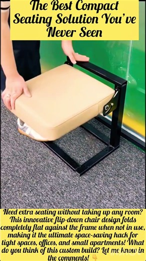 The Ultimate Space-Saving Fold-Down Chair Hack! 🤯