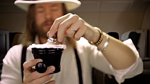 Guy gives you a luxury shave mid-flight