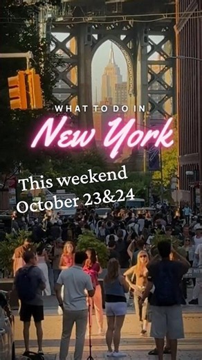 Six things to do in New York this weekend, October 24 and 25.