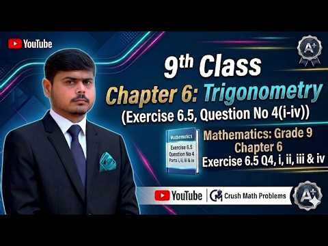 Exercise 6.5 Question 4 Part i-vi