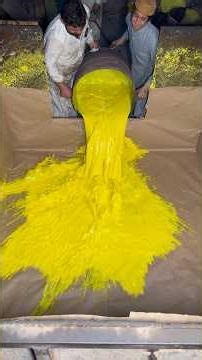 How Yellow Foam Is Made in Seconds | Amazing Factory Process