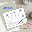 Tableau de récompense en français | tableau comportement | tableau imprimable | suivi comportement | outil intervention | tableau motivation