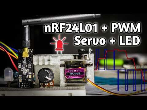 nRF24L01 Wireless Servo & LED Control 🔥 Real-Time PWM Over RF!📡 nRF24l01 with Arduino tutorial