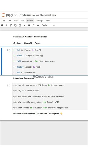 Build an AI Chatbot from Scratch (Python + OpenAI + Flask)#AI #Python #OpenAI