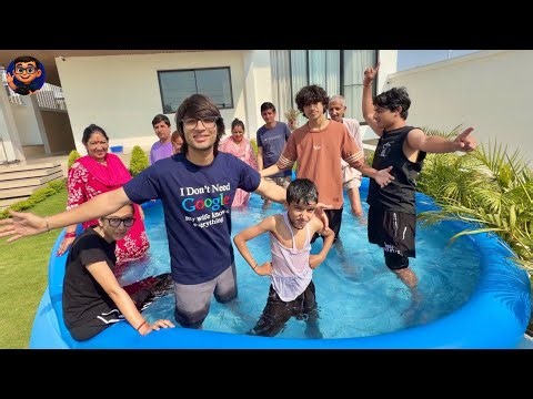 I'm Spending SUMMER in a POOL with Family