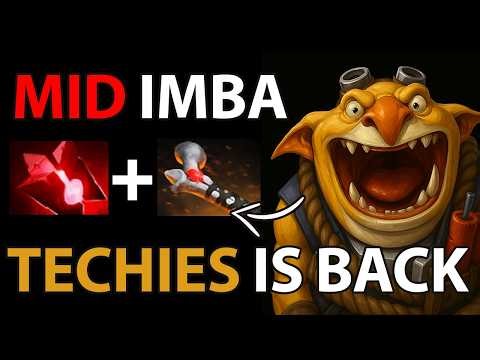 Techies MID 7.41b – CONTROL EVERYTHING 🔥 Bloodstone + Rod of Atos Build #dota2