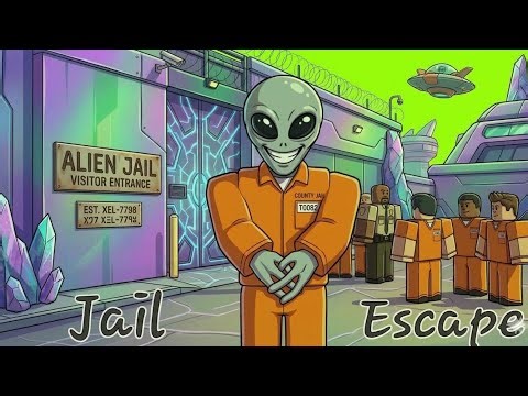 I escaped the dangerous alien jail. | Roblox | Gameplay | Escape the Barry's Prison | Alien Jail |
