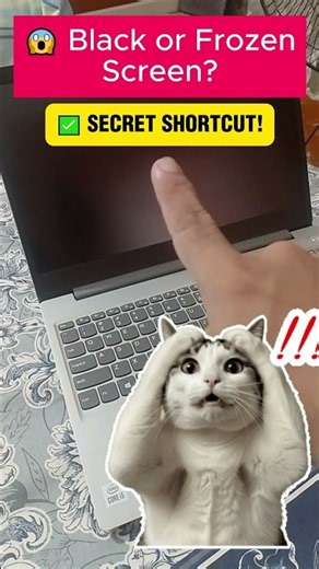 Black or Frozen Screen? Windows Has a Hidden Fix! ⚡