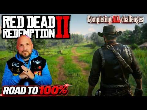 LIVE🔴RDR2 100% Run | Full Playthrough Completing ALL Challenges 44.7%