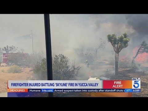 Multiple buildings destroyed by 35-acre wildfire burning in San Bernardino County