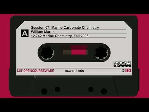 Session 07: Marine Carbonate Chemistry