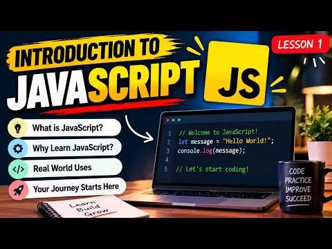 Introduction to JavaScript for Beginners 🚀 | What Is JavaScript? | Lesson 1