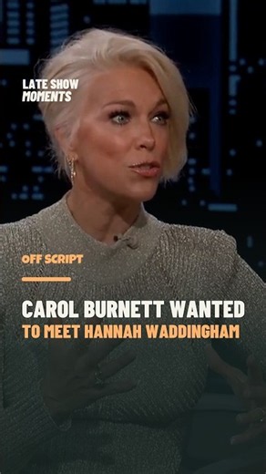 Hannah Waddingham on Carol Burnett naming her and Meryl Streep