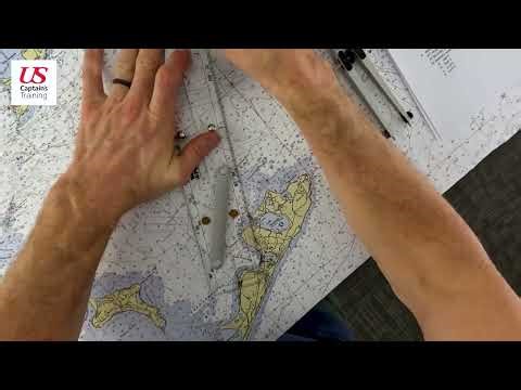 Course to Steer with Leeway Practice Problem 3 | Chart Plotting USCG Prep (Captain's License)