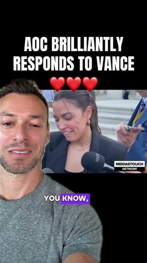 AOC HUMILIATES JD Vance With One Response! 😂🔥 #AOC #JDVance #Politics