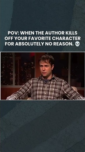 When Authors Kill Your Favorite Character 💀😭 | Bill Hader SNL Meme #BookTok #bookslake