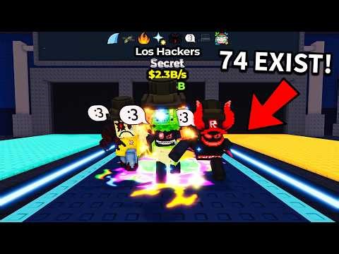 I Crafted the Rarest LOS HACKERS In Roblox Steal a Brainrot!