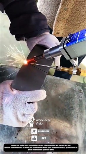 Handheld Laser Welding Thick Steel Plate for Strong Seam Bond Formation
