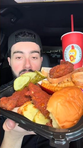 Dave’s Hot Chicken Mukbang 🔥 Crispy Spicy Chicken ASMR Eating | Viral Food Trend #daveshotchickenuk