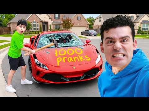 I did 1,000 Pranks On My Brother | 24 HOUR PRANKS (PART 5)