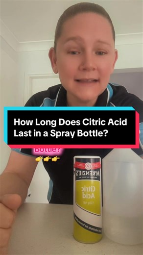 How Long Citric Acid Lasts in a Spray Bottle