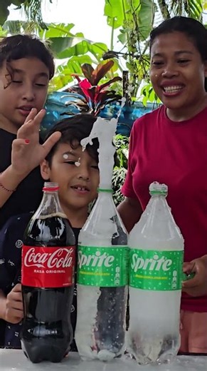 Slow Motion Massive Coca Cola vs Sprite Mentos Explosion #satisfying #experiment #asmr