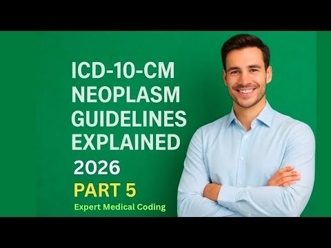 ICD 10 CM Guidelines 2026 | Neoplasm Guidelines | Chapter 2 | Part 5 | Medical Coding Online Course