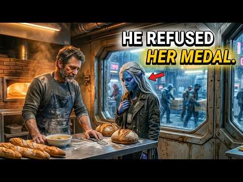 Hungry Alien Girl Offered Her Last Medal for Bread—The Human Baker Refused to Take It From Her