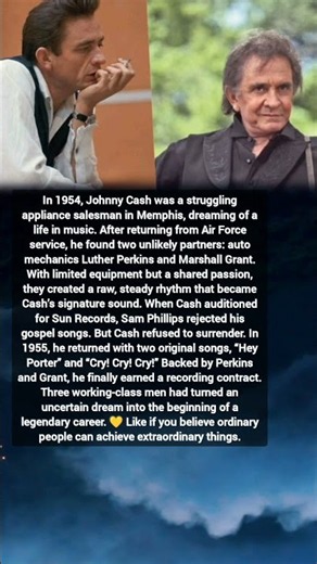 Johnny Cash: From Struggling Salesman to Country Music Legend 🎸 | His Inspiring True Story