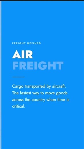 Air Freight Defined