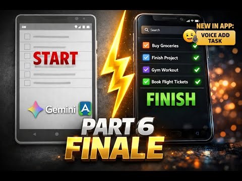 I Built an Android To-Do App Using AI (Voice Input + Export APK/AAB for Play Store) | Part 6 FINAL