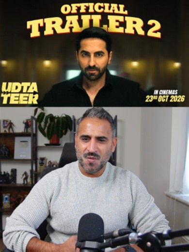 Udta Teer Trailer Reaction - in cinemas October 23 😳🔥 ONE SPY. A HUNDRED CONFUSIONS. AND AYUSHMANN KHURRANA IS CAUGHT IN THE MIDDLE OF IT ALL 😳😂 THIS LOOKS ABSOLUTELY WILD 👀🔥 #UdtaTeer #AyushmannKhurrana #Bollywood #IndianCinema #WhatToWatch #movie #filmtok #fyp #movietok #MagicFlicks #SaraAliKhan #reaction