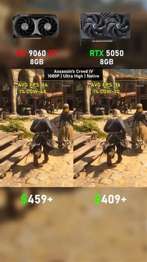 RX 9060 XT vs RTX 5050 🔥 1080P Gaming Benchmarks | AMD vs NVIDIA