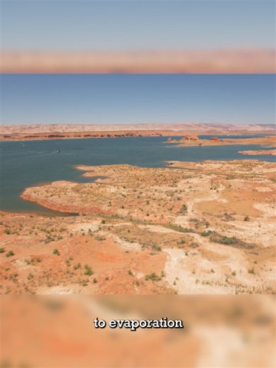 We lose a lot of Colorado River water due to evaporation, but without these reservoirs, we wouldn't be able to use the water at all. #coloradoriver #glencanyondam #hooverdam #lasvegas #nevada #colorado #california #arizona #lakepowell #lakemead
