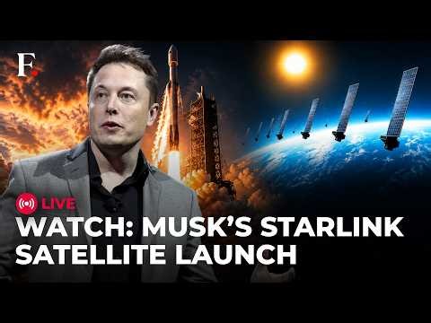 SPACE X LAUNCH LIVE: Fresh Batches of Starlink Satellites to be Launched from Space Force Base