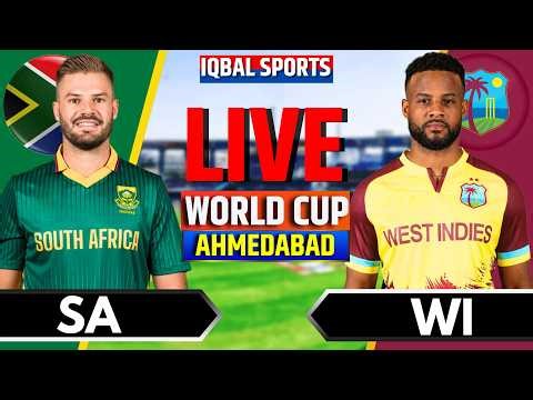 WI vs SA Super 8 Match Live, T20 World Cup | West Indies vs South Africa | Live Cricket Match Today