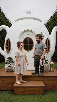I Built Her a Giant Teapot House… From Scratch ☕🏡 #build #building #teahouse #garden #diycrafts